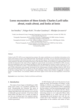 Loess encounters of three kinds: Charles Lyell talks
