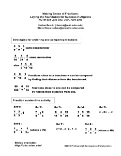 NCTM 08 Fractions in Number line session
