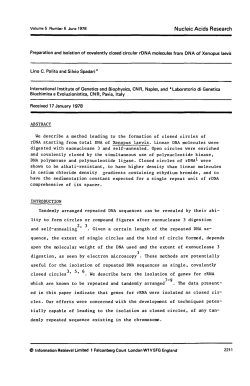 Preparation and isolation of covalently closed circular rDNA