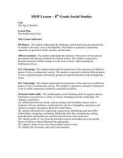SIOP Lesson &ndash; 8th Grade Social Studies