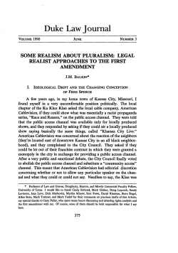 Some Realism About Pluralism: Legal Realist Approaches to the