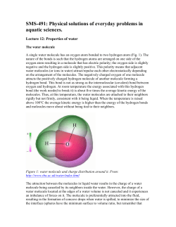 Surface tension and capillarity