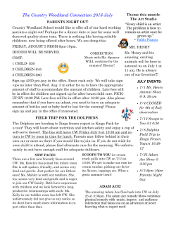 July Newsletter - Country Woodland School