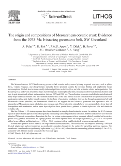 The origin and compositions of Mesoarchean oceanic crust