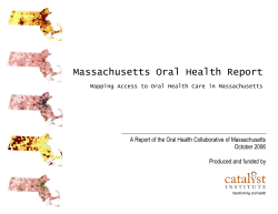 Massachusetts Oral Health Report - Massachusetts Coalition for