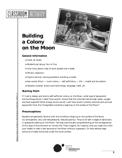 Building a Colony on the Moon