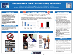 “Shopping While Black”: Racial Profiling by