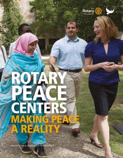 Making Peace a Reality - My Rotary