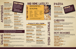 appetizers salads pasta