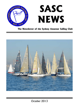 October 2013 - Sydney Amateur Sailing Club