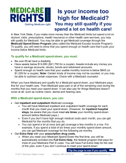 Is your income too high for Medicaid?