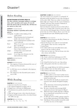 Disaster! - Englishcenter