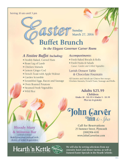 Buffet Brunch - John Carver Inn