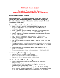 From Legend to History - Glen Ridge Public Schools