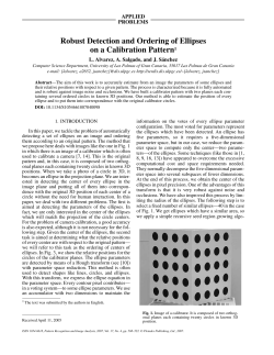Robust Detection and Ordering of Ellipses on a Calibration Pattern1