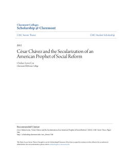 C&eacute;sar Ch&aacute;vez and the Secularization of an American Prophet of
