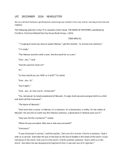 December Newsletter - Littleton Presbyterian Church`s