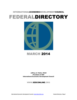federaldirectory - International Economic Development Council