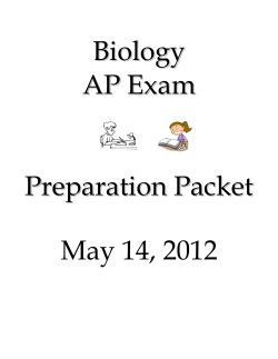 ap exam study packet..