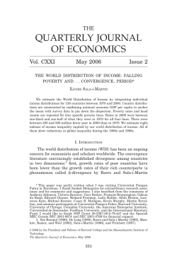 The World Distribution of Income: Falling