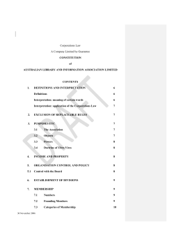 ALIA Constitution with proposed amendments