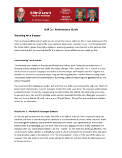 Golf Cart Maintenance Guide Watering Your Battery