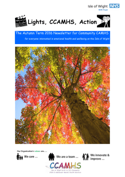 Autumn 2016 newsletter - Isle of Wight NHS Trust