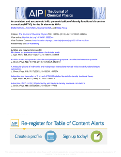 A consistent and accurate ab initio parametrization of density