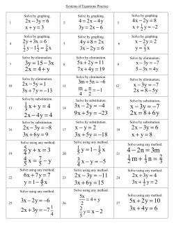 4&minus; 2n = 3m m + n =