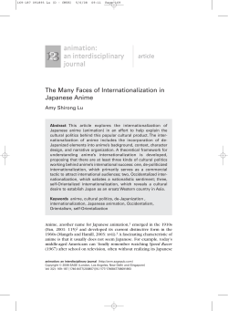 The Many Faces of Internationalization in Japanese Anime