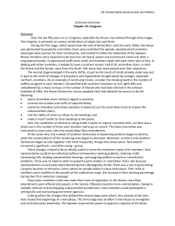 AP United States Government and Politics Summary Overview