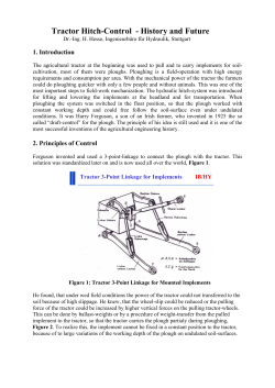 Tractor Hitch-Control