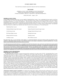 Disclosures at a Glance