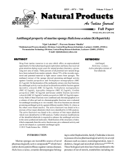 Antifungal property of marine sponge Haliclona