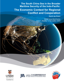 The Economic Context for Regional Conflict and Cooperation