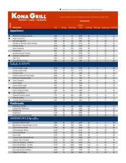 nutritional info