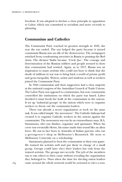 Communism and Catholics - Civics and Citizenship Education