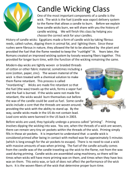Candle Wicking Class