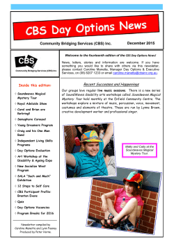 Community Bridging Services (CBS) Inc Recent Successes and