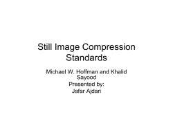 Still Image Compression - Co