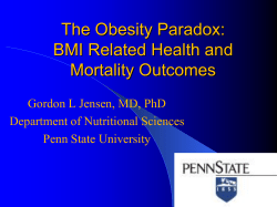 Jensen Gordon BMI and Mortality