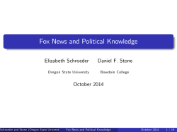 Fox News and Political Knowledge