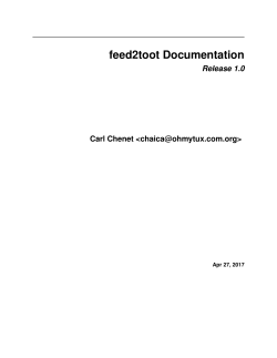 feed2toot Documentation