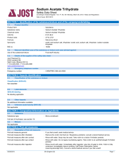Sodium Acetate Trihydrate