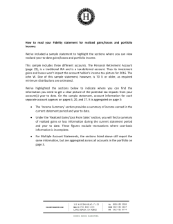 How to read your Fidelity statement for realized