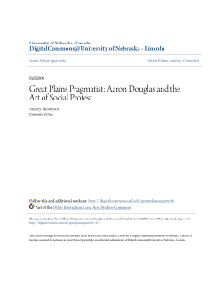 Great Plains Pragmatist: Aaron Douglas and the Art of Social Protest