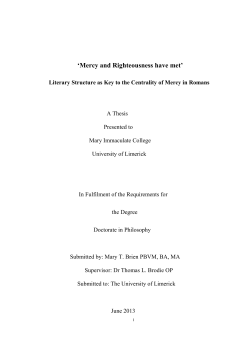 Mercy and Righteousness have met