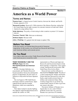 America as a World Power
