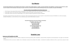 Our Mission Disability Laws