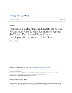 Promises to a Viable Homeland, Reality of Selective Reclamation: A